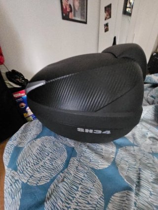 Maleta para moto SHAD negra lleva parrilla complet