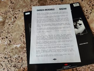 Vinilo Danza Invisible Bazar
