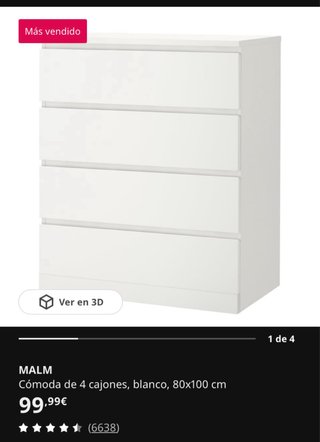 Armarios PLATSA Ikea + Cómoda MALM Ikea