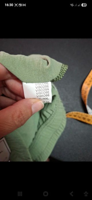 Completo donna verde e multicolor