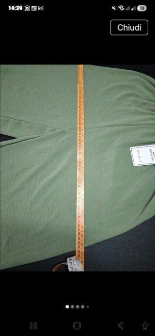Completo donna verde e multicolor