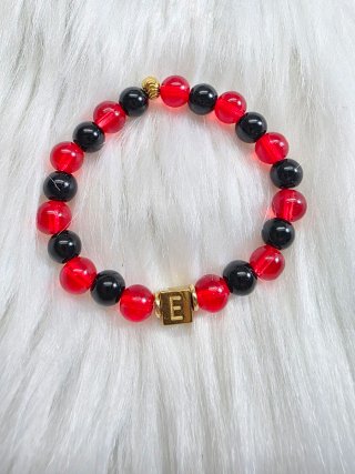 Pulsera yoruba Elástica de Cristal y Acero Inox
