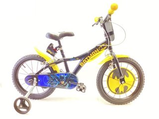 Bicicleta Infantil Batman Negra y Amarilla