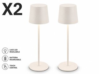 2 Lampade LED Portatili Ricaricabili
