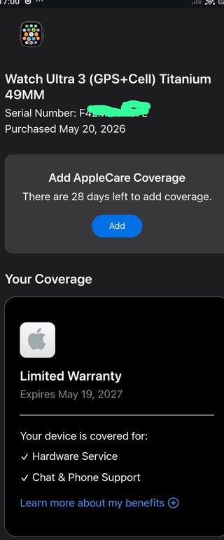 Apple Watch Ultra 3 49mm Negro TML L a3281