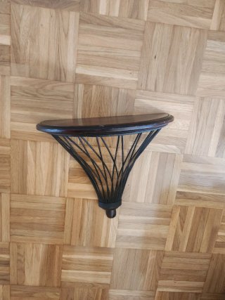 Estantería de pared madera y metal