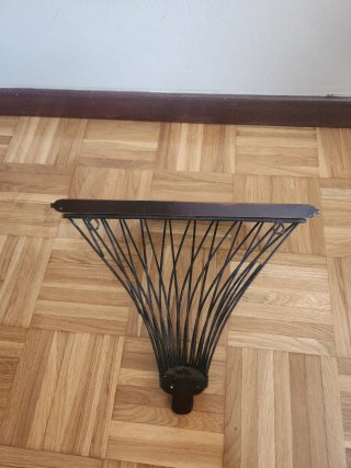 Estantería de pared madera y metal