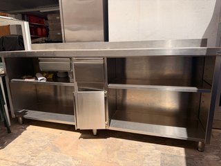 Mueble cafetero acero inoxidable