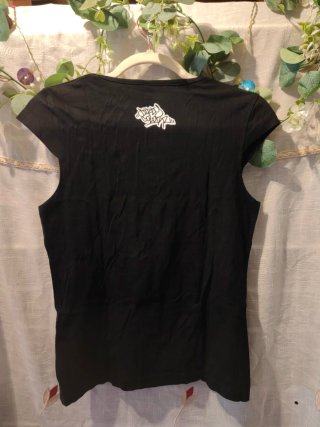 Camiseta ROLY Dirty Colorr negra gráfica talla M