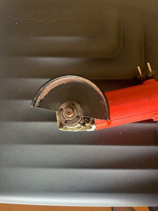 Amoladora angular roja