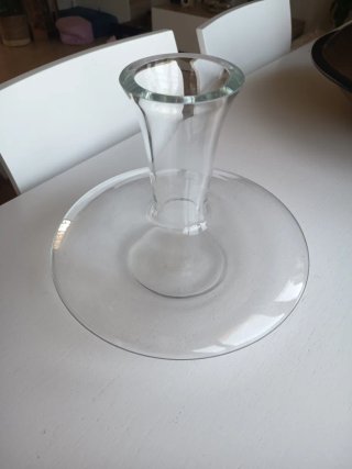 Decantador de cristal transparente