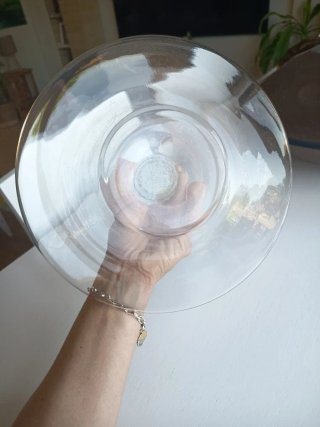 Decantador de cristal transparente