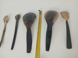 Set 5 Cucchiai Corno Naturale Vintage