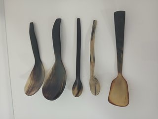 Set 5 Cucchiai Corno Naturale Vintage