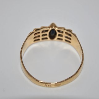 Anillo Oro 18k con pedrería