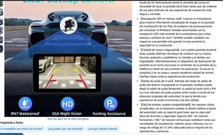 7 Pulgadas Carplay Pantalla de coche con cámara