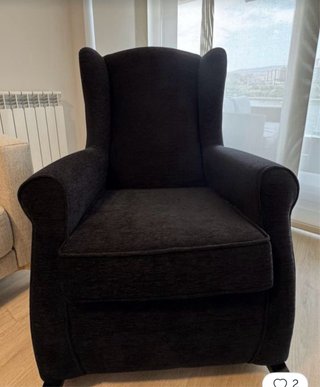 Sillón de lactancia negro En perfectas condiciones