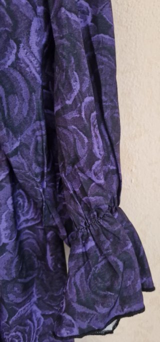 Abito donna elegante nero/viola