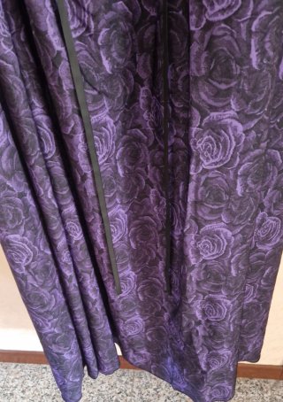 Abito donna elegante nero/viola