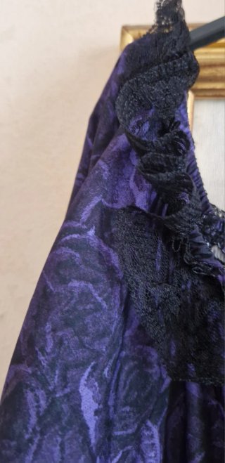 Abito donna elegante nero/viola