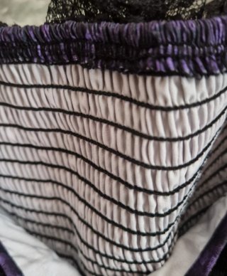 Abito donna elegante nero/viola