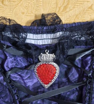 Abito donna elegante nero/viola