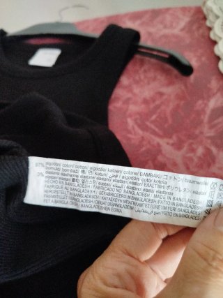 Top negro Bershka
