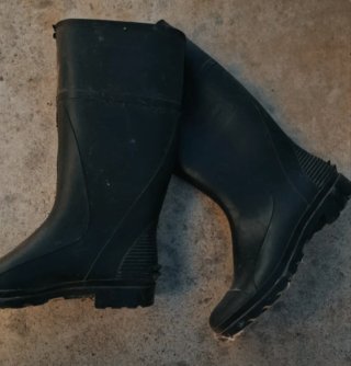 Botas de agua negras talla 44