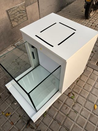 Acuario diseño rimless con mueble