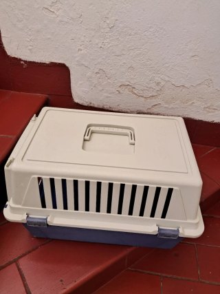 Transportín Perro/Gato Ferplast Blanco/Azul