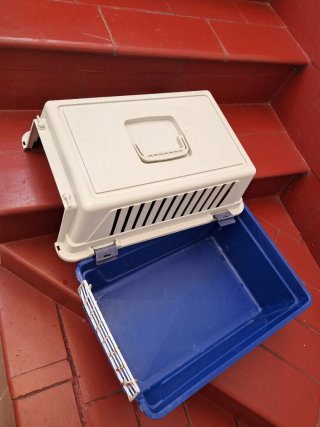 Transportín Perro/Gato Ferplast Blanco/Azul