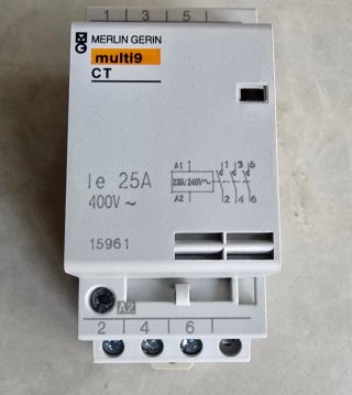 3 Contactores Merlin Gerin multi9 CT 25A/3 polos