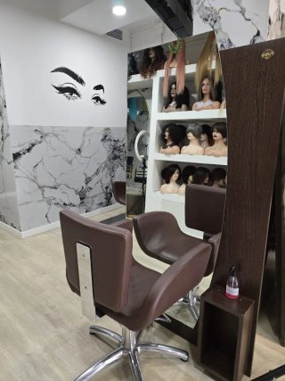 Silla peluquería con tocador