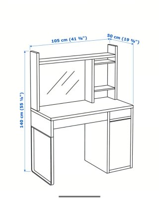Escritorio Micke Blanco Ikea