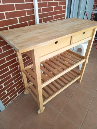 Mesa consola de madera