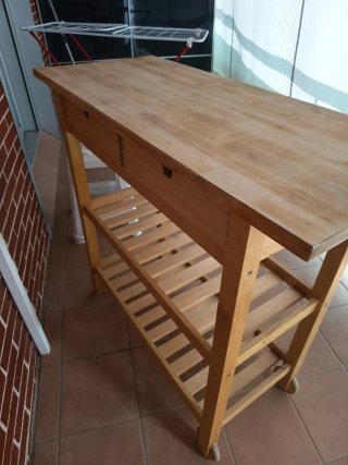 Mesa consola de madera