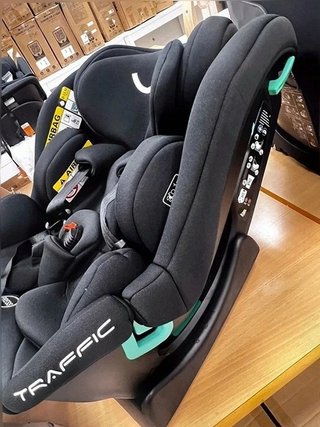 Silla Coche Bebé Nurse Traffic iSize, 40-150 cm, Negro