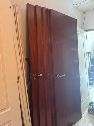 6 Puertas de madera de roble 2.10alto 72 ancho
