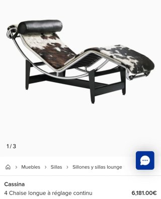 Sillón Cassina LC4 Piel Vaca