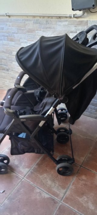 Carro gemelar Chicco negro
