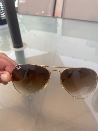 Gafas de sol Ray-Ban Aviator Doradas Marrones