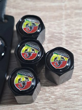Tapones Válvula Abarth + Llavero