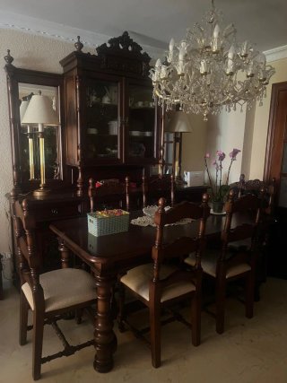 Lote Muebles Comedor Madera Maciza