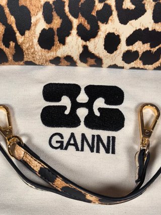 Ganni Small Bou Bag Leopard