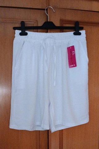 Bermudas Blancas Talla M