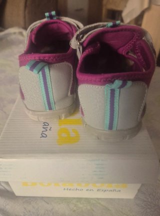 Sandalias niña Bubble Gris y Lila T31