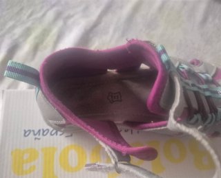 Sandalias niña Bubble Gris y Lila T31
