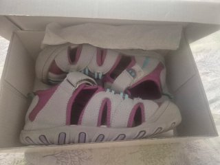 Sandalias niña Bubble Gris y Lila T31