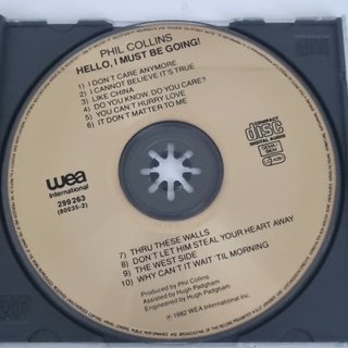 Phil Collins CD Hello, I Must Be Going! 1982
