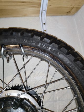 Rueda trasera completa motocross
